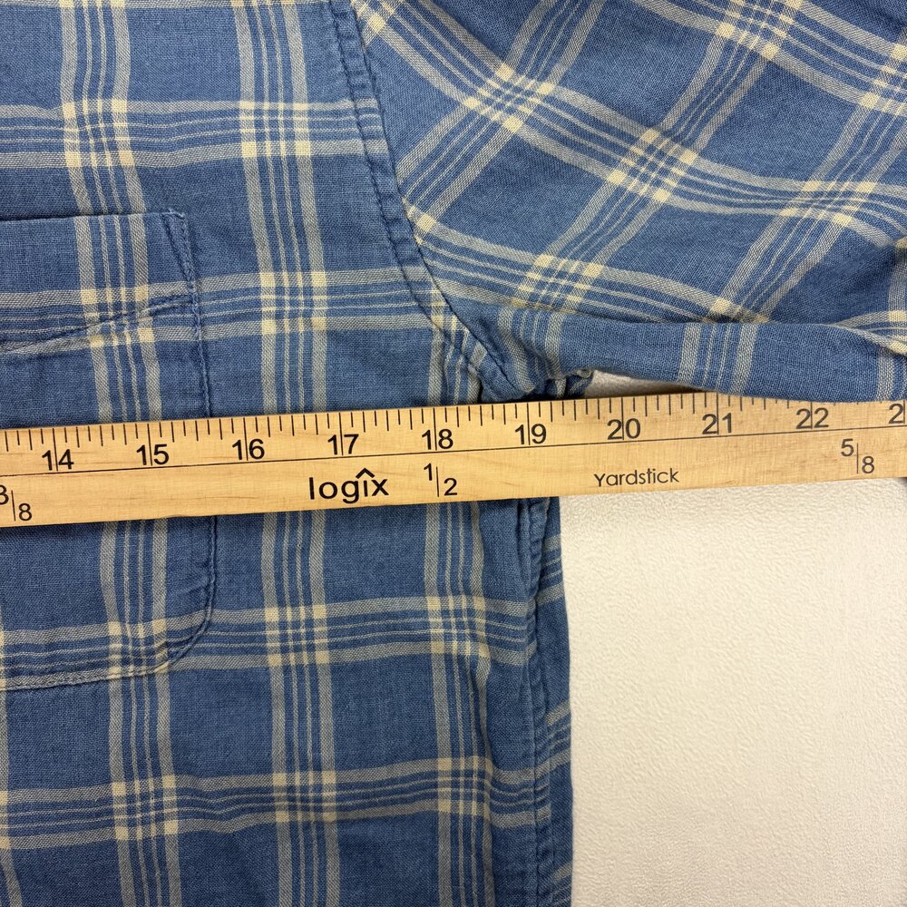 Faherty Reversible Plaid Button-Down Shirt - M - image 10